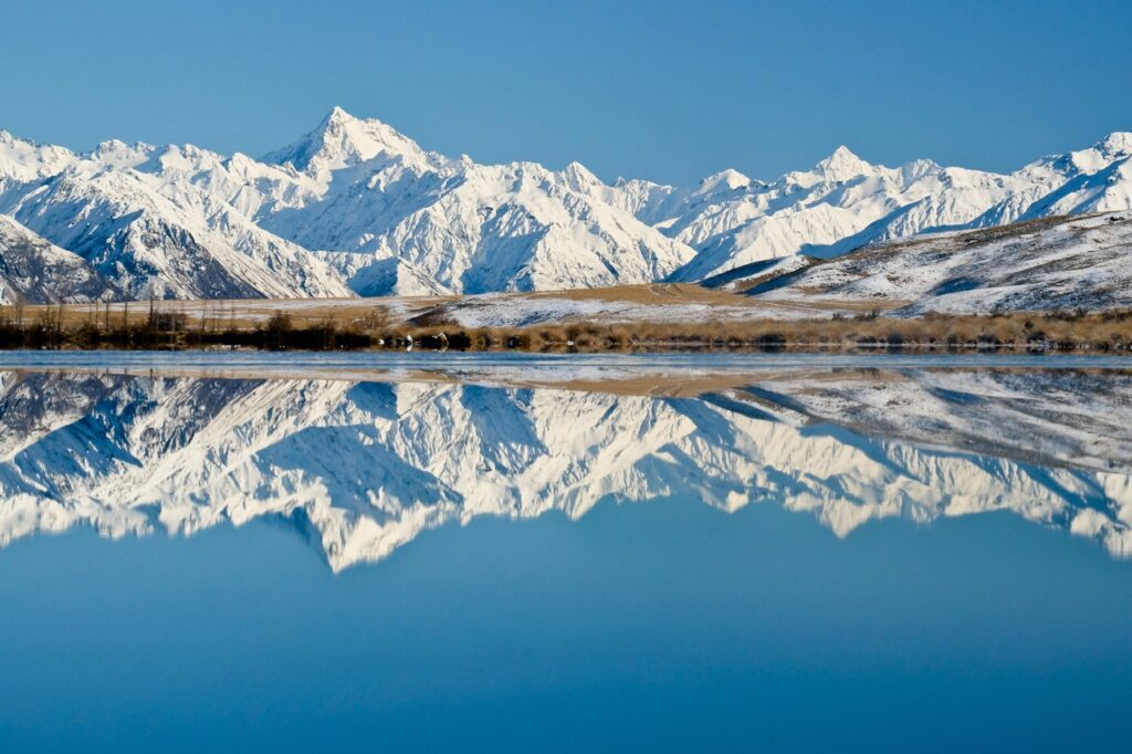 Mountain scenery near Queenstown in New Zealand’s South Island